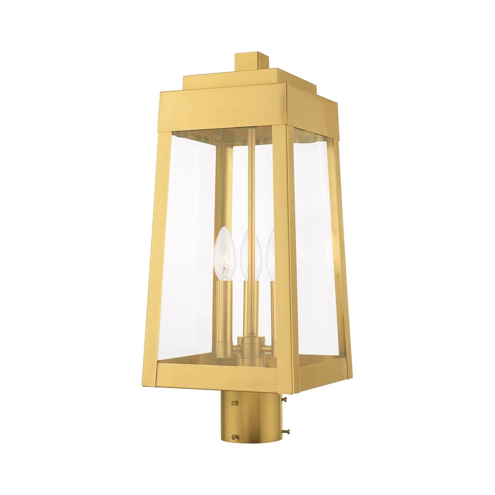 Livex Lighting Oslo 3 Light Outdoor Post Top Lantern   8.25\