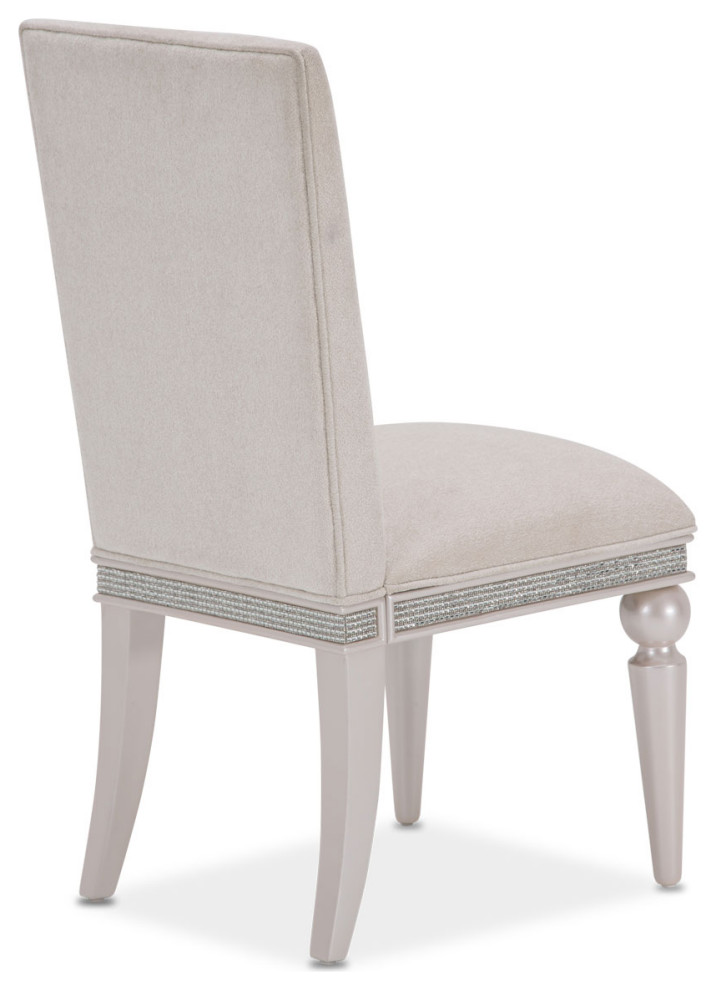 Glimmering Heights Side Chair  Set of 2   Ivory   Traditional   Dining Chairs   by HedgeApple  Houzz