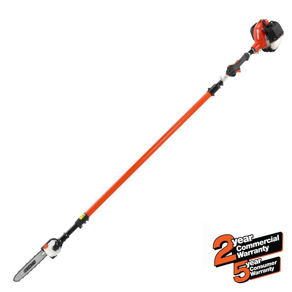 ECHO 12 in. 25.4 cc Gas 2-Stroke X Series Telescoping Power Pole Saw with In-Line Handle and Shaft Extending to 12.1 ft. PPT-2620H