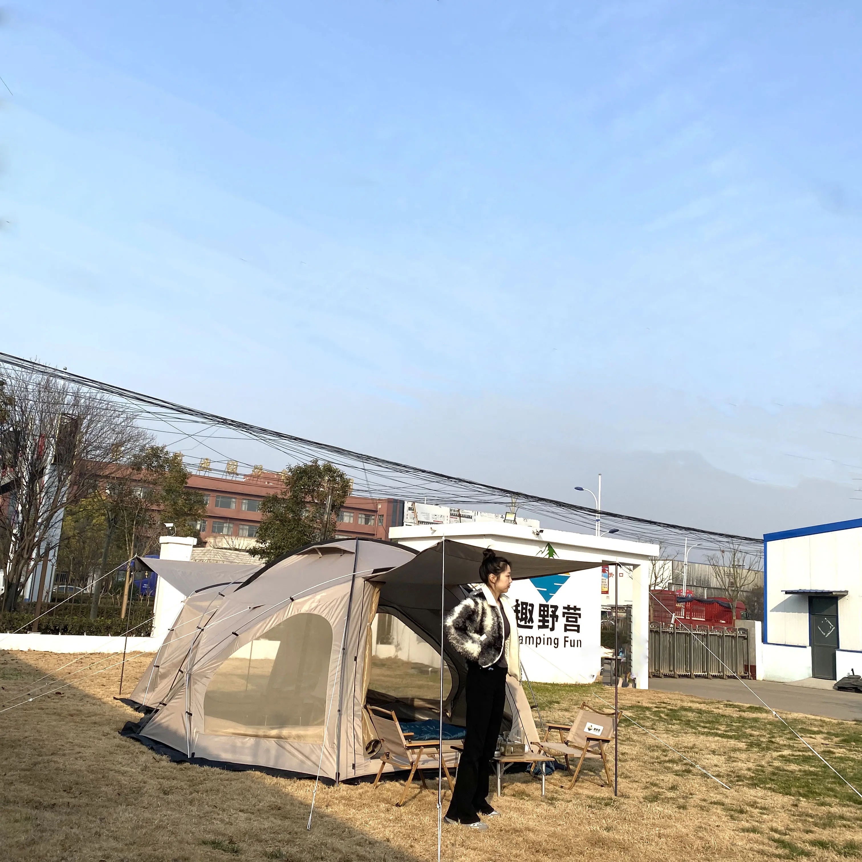 Spherical tent  High capacity waterproof outdoor tent camping outdoor aluminium family tent