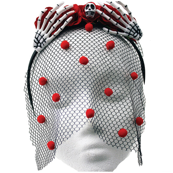 Morris Costumes GLH180314 Skull Hand Rosette Crown...