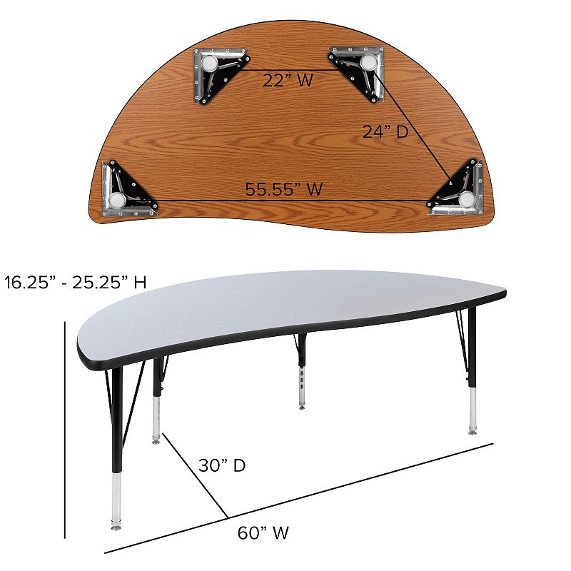 Flash Furniture Emmy Circle Activity Table 2-piece Set