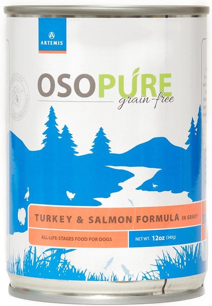 Artemis Osopure Grain-Free Turkey and Salmon in Gravy Canned Dog Food