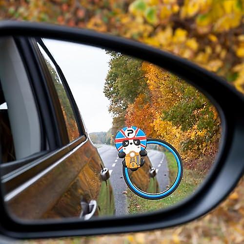 Car Side View Mirror Blindspot，Circular 360 Degree Adjustable Wide Angle View Blindspot Mirror - Cut