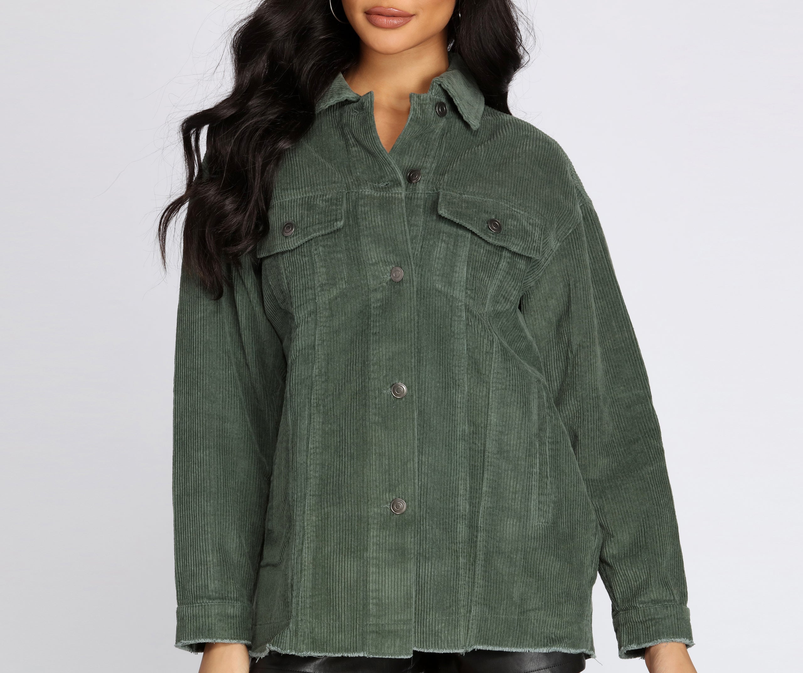 Over-Sized Boyfriend Corduroy Jacket