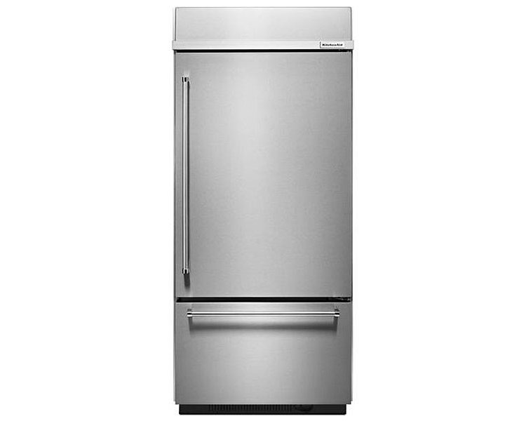 KitchenAid 20.9 Cu. Ft. Stainless Steel Built-In Bottom Freezer Refrigerator