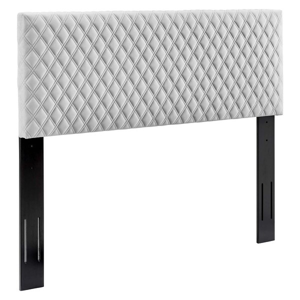 Angela Twin Performance Velvet Headboard - - 31640359