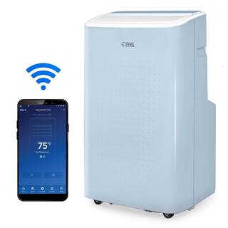 Commercial Cool 9000 BTU (6350 BTU (SACC)) Portable Air Conditioner Bedroom Edition Wi-Fi Enabled in Blue CCP6JB