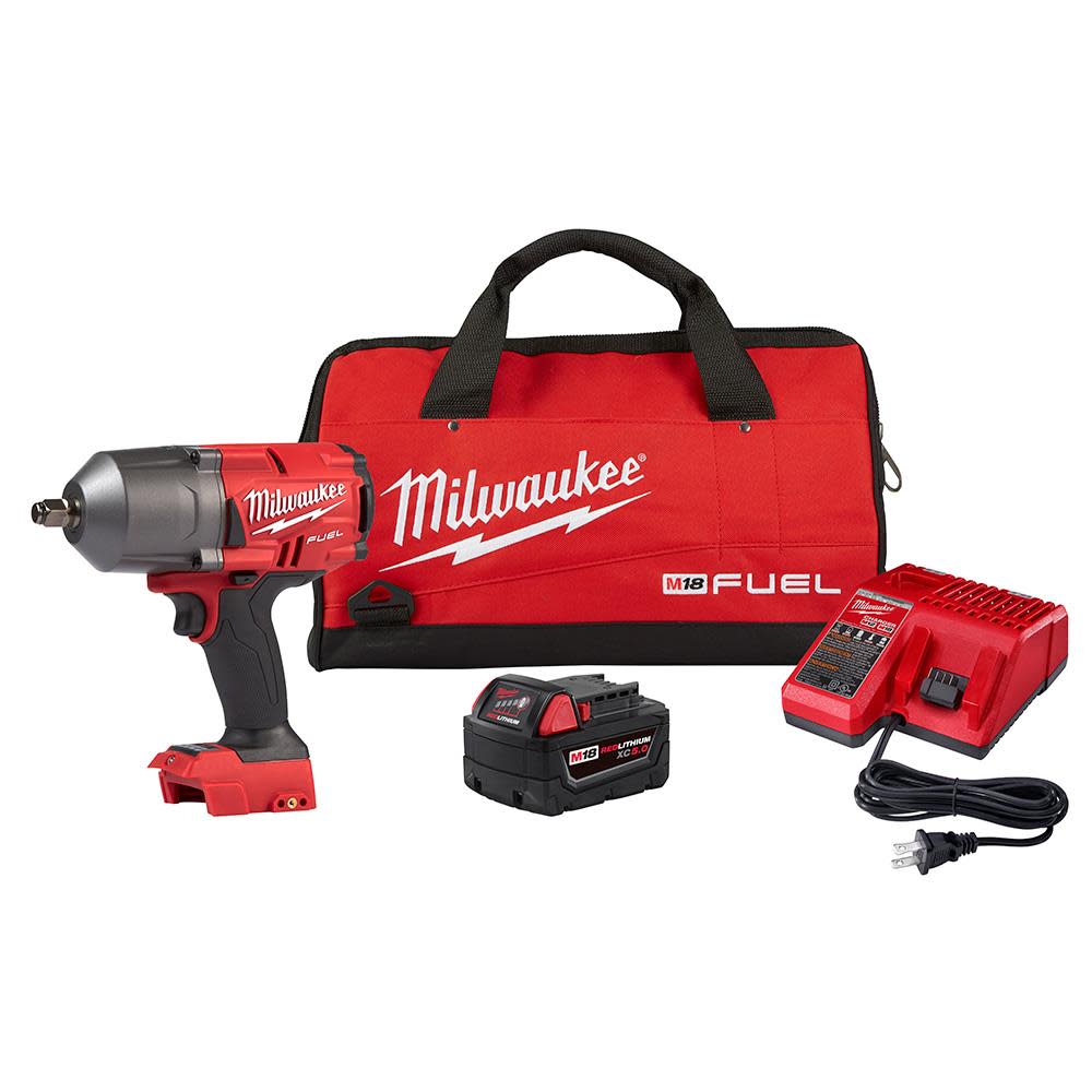 MW M18 FUEL 1/2 In. High Torque Impact Wrench Kit with Contractor Bag 2767-21B from MW