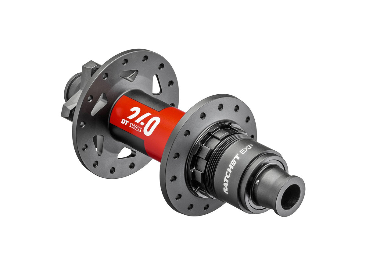 DT Swiss 240 MTB Disc Hub - EXP Boost - Rear - Black-Red