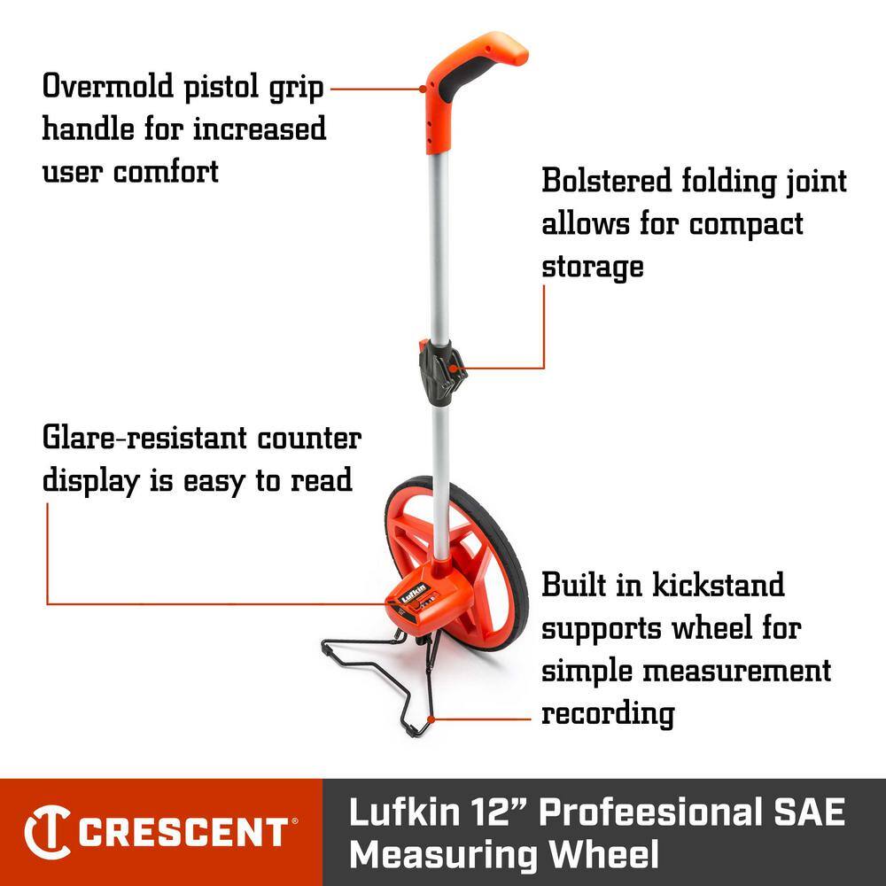 Lufkin 12 in. Professional Measuring Wheel PSMW48N