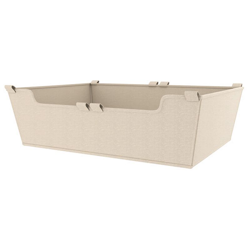 Rev-A-Shelf Sidelines 18 Canvas Cloth Closet Basket Liner， Tan， CBLSL-181405-T1