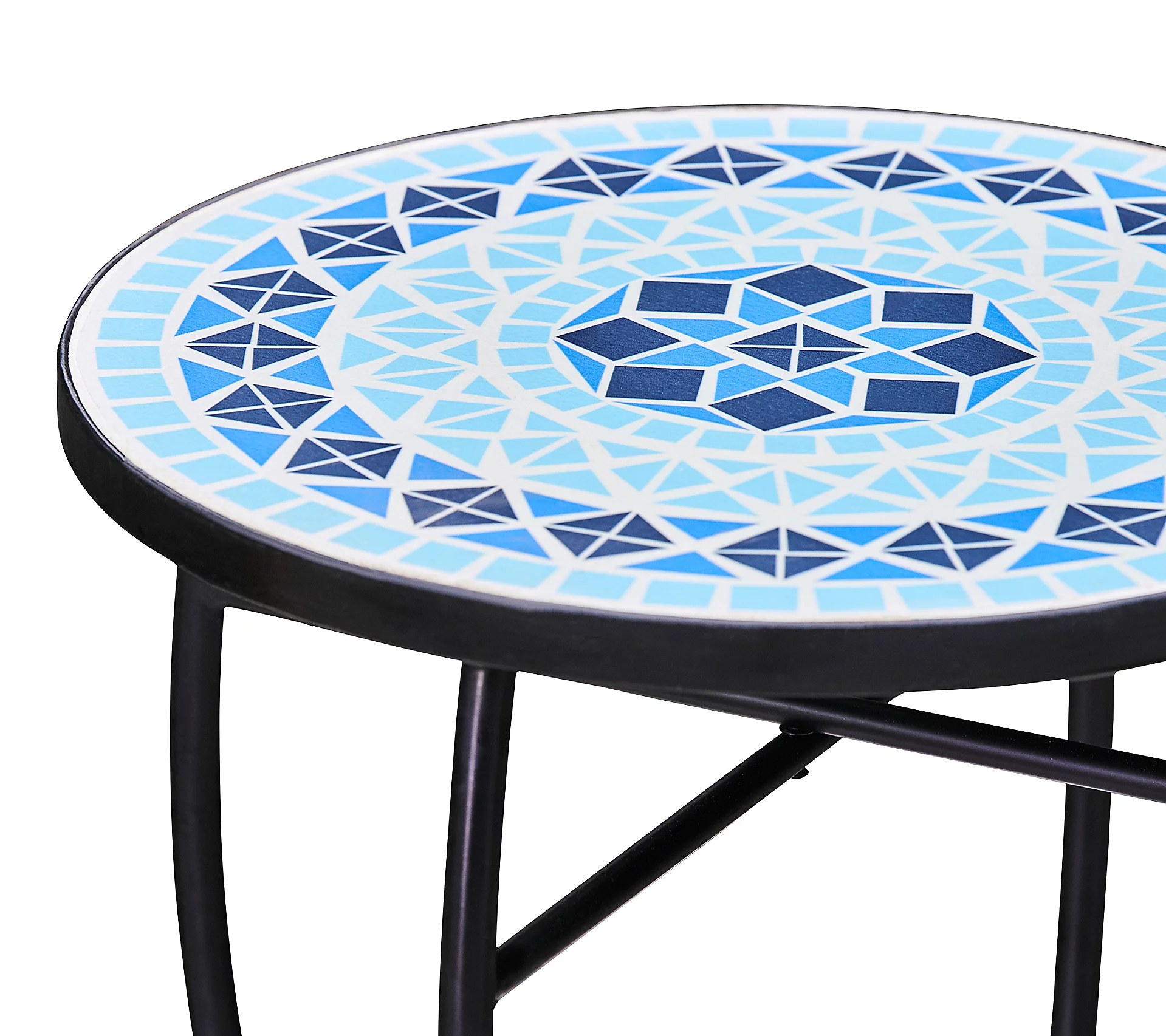 Teamson Home 14 Round Outdoor Mosaic Side TablPlanter Stand