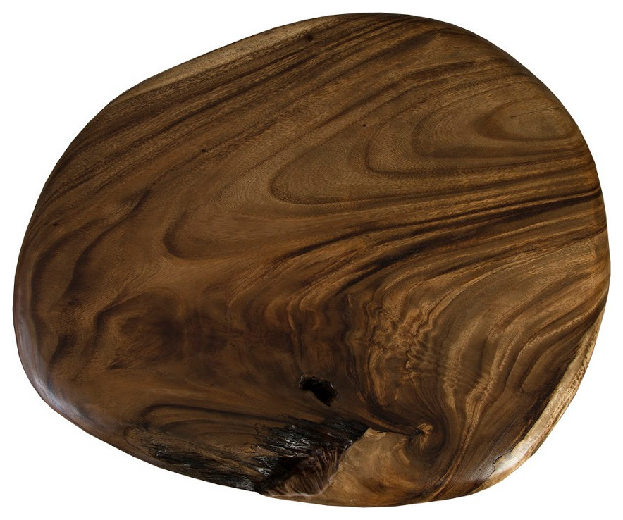 Skipping Stone Side Table  Forged Legs   Industrial   Side Tables And End Tables   by HedgeApple  Houzz