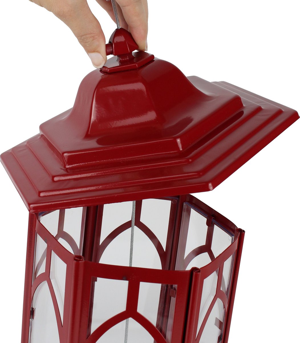 Perky-Pet Brick Red Gazebo Bird Feeder， 3.5-lb