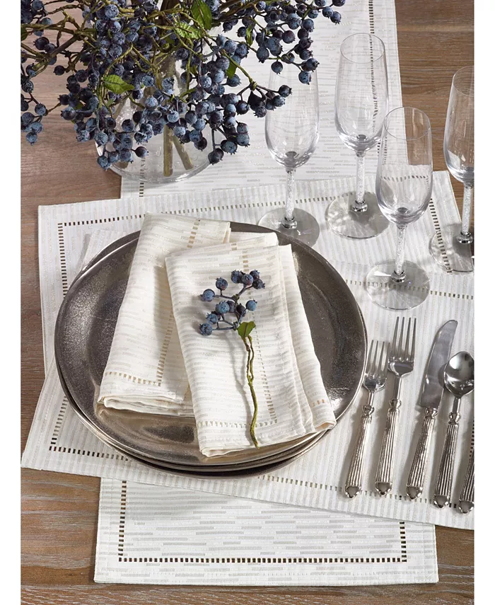 Saro Lifestyle Table Runner with Hemstitched Design