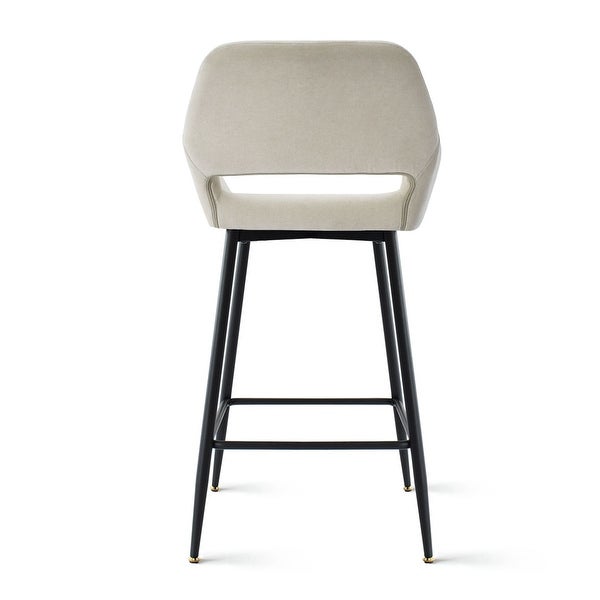 KOSSMAI Set of 2 Counter Bar Stools With Arms