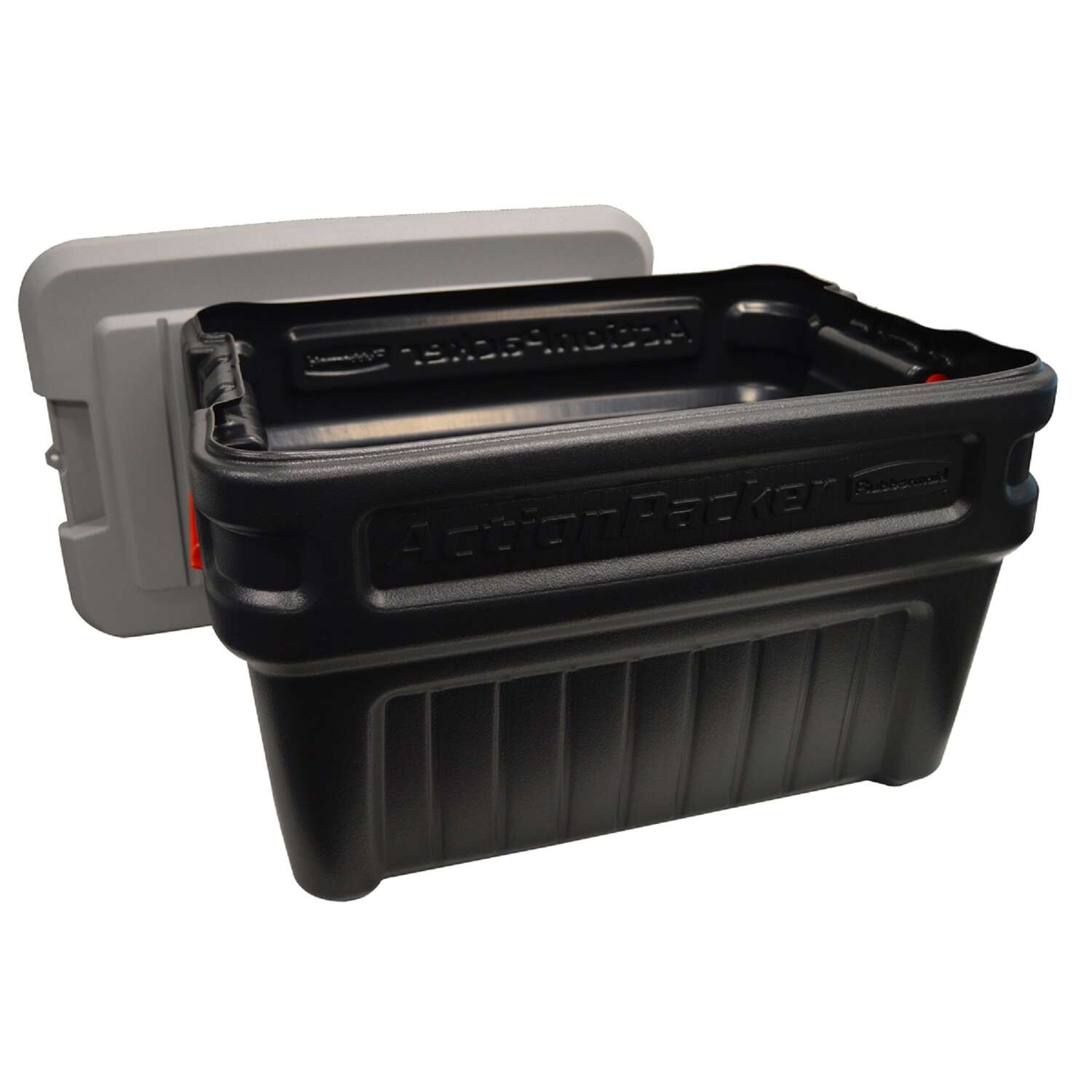 Rubbermaid ActionPacker 24 gal Black Storage Tote 17.4 in. H X 19.3 in. W X 26.5 in. D Stackable