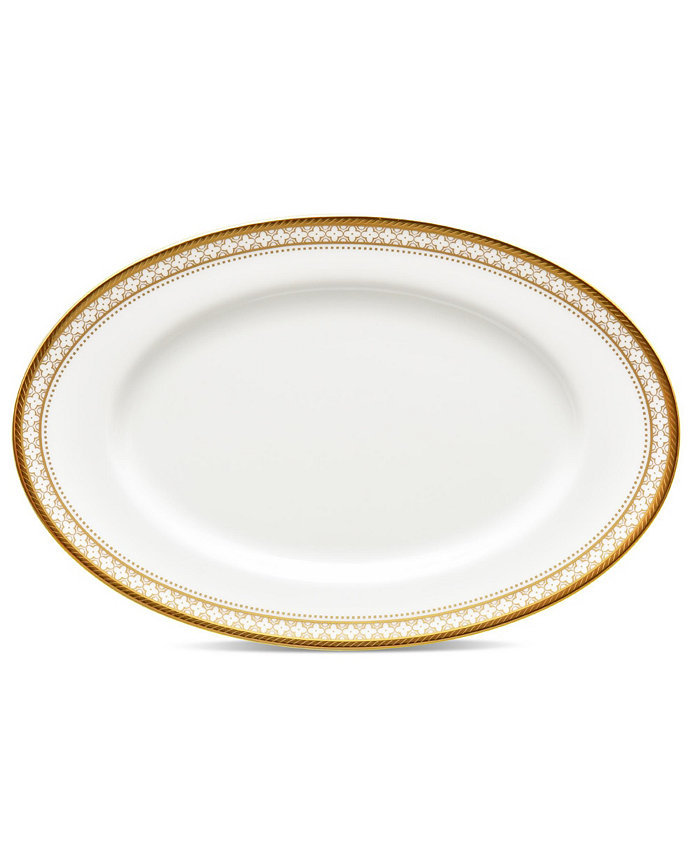 Noritake Trefolio Gold Butter Relish Tray 8-3 4