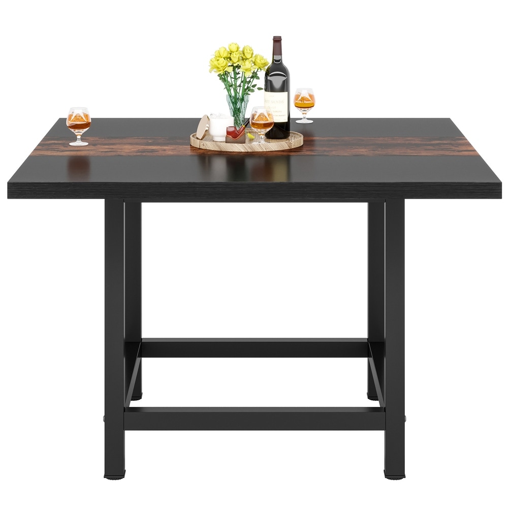 Farmhouse Square Dinning Table for 4  Rustic 39\