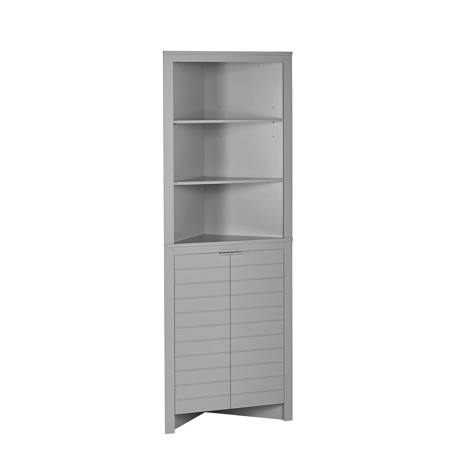 RiverRidge Home Madison Tall Corner Cabinet, Gray