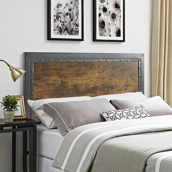 Middlebrook Santos Queen Rustic Panel Headboard - - 18000057