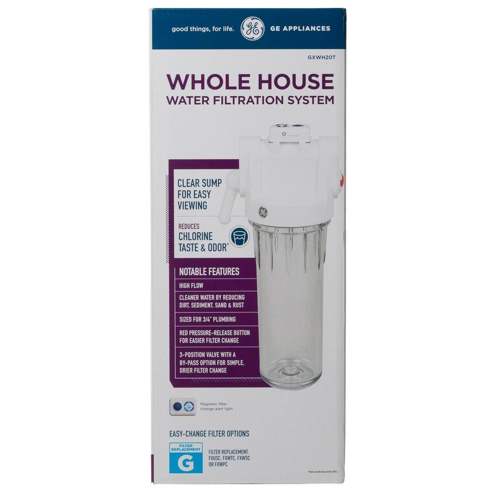 GE Whole House Water Filtration System GXWH20T