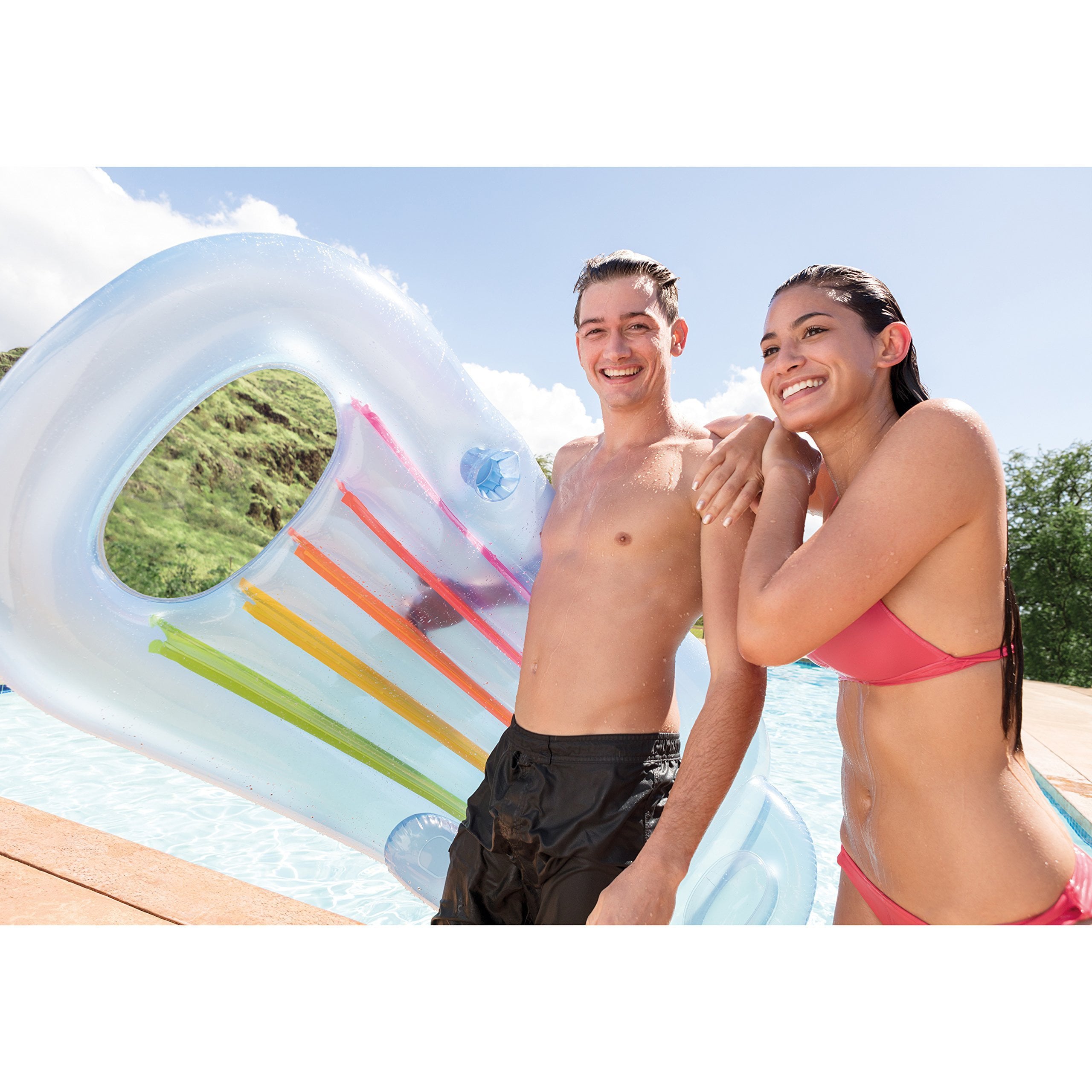 Intex Inflatable King Kool Pool Lounge 63" x 33.5", Color may vary