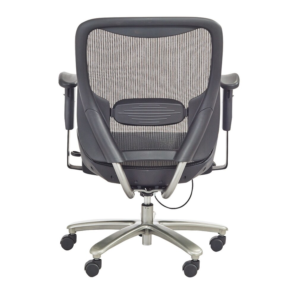 Big   Tall  Mesh Task Chair 400 lb Weight Capacity   Ergonomic Seating for Enhanced Comfort and Support