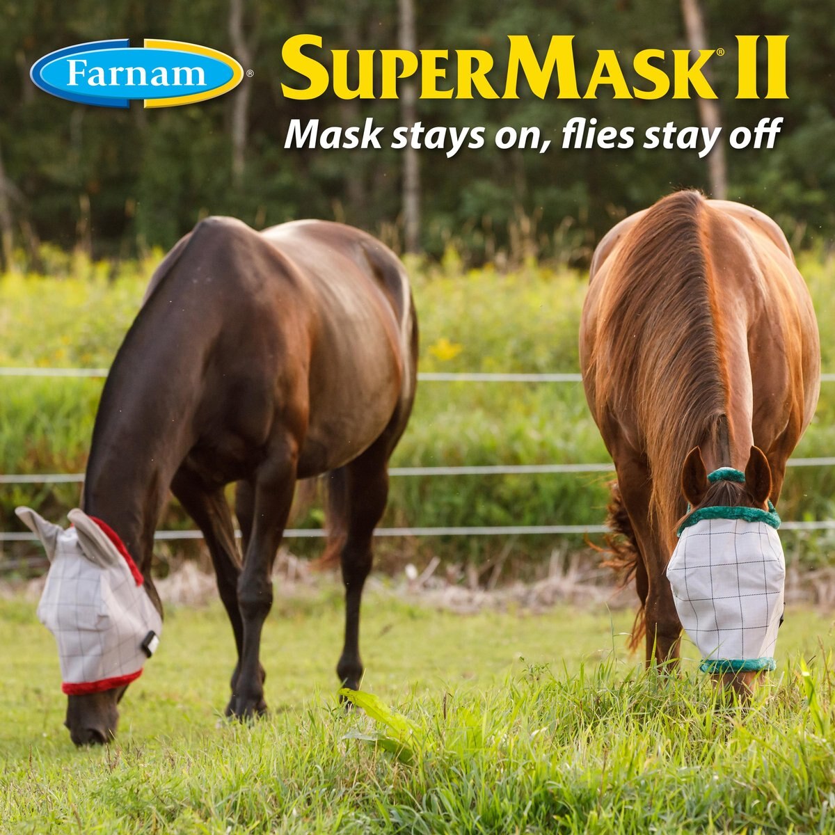 Farnam SuperMask II Horse Fly Mask with Covered Ears