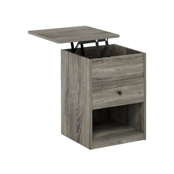 Furinno Jensen Lift Top Nightstand