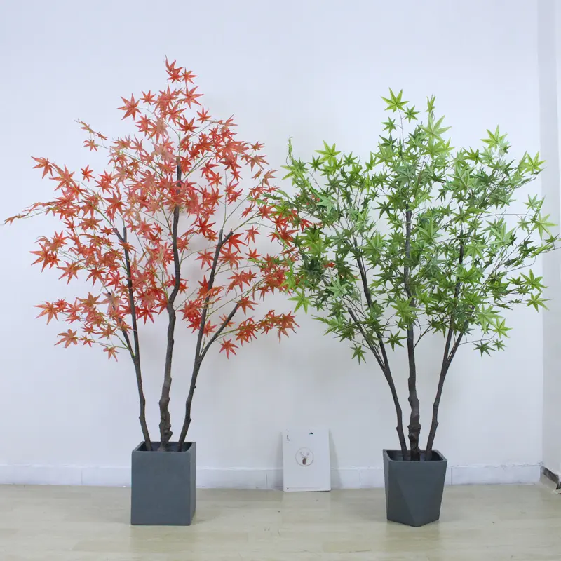 180cm artificial maple tree Restaurant green plant decoration Maple large bonsai tree hotel artificial green maple tree planting