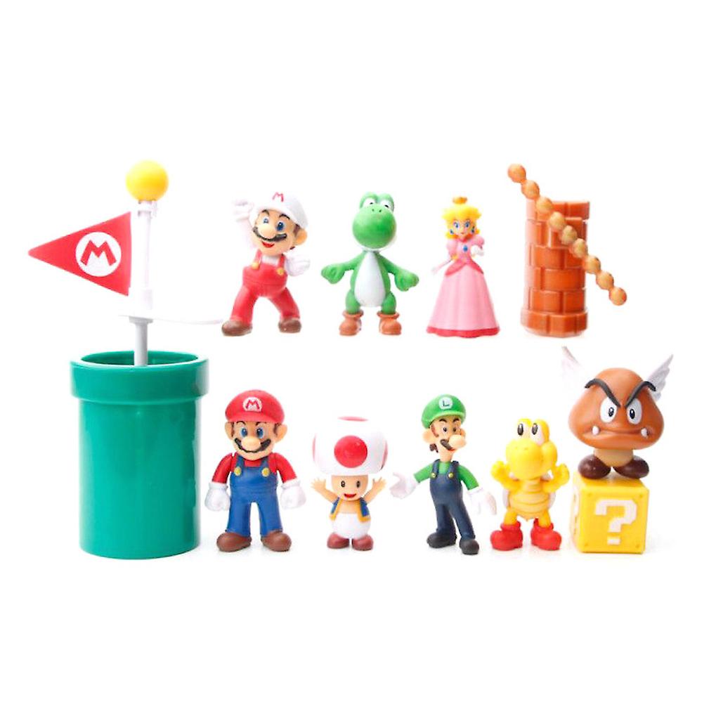 12pcs Marios Figure Toy Model