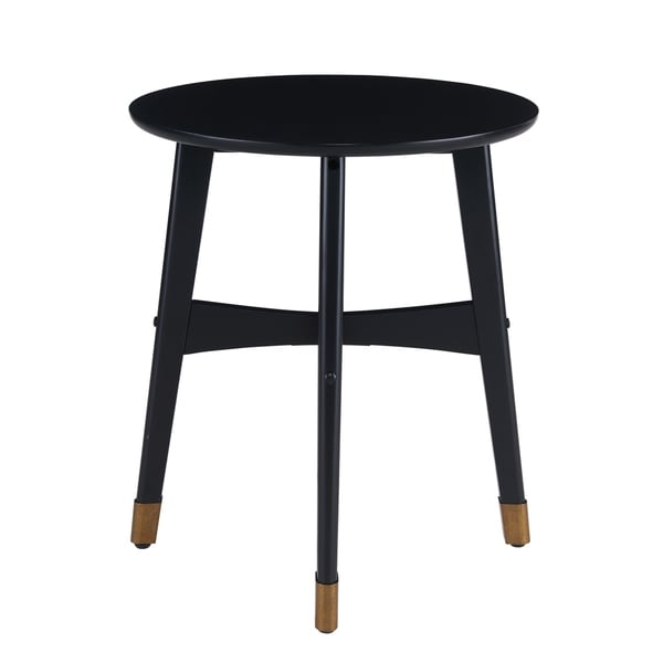 SEI Furniture Morgenstern Round Midcentury Modern Side Table