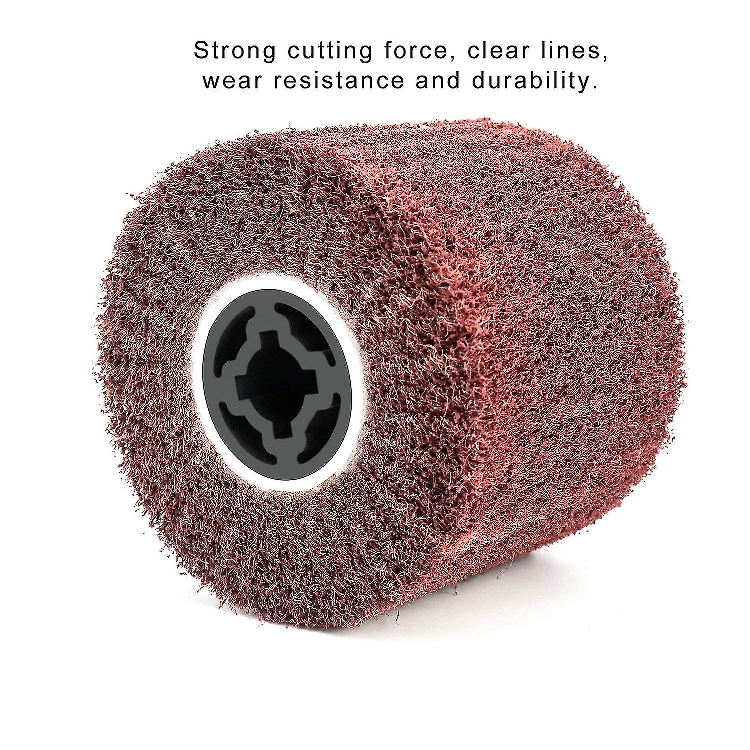 Abrasive Brush Synthetic Fiber Brush For Exterior Restorer， 120x100x19mm， Grit 60