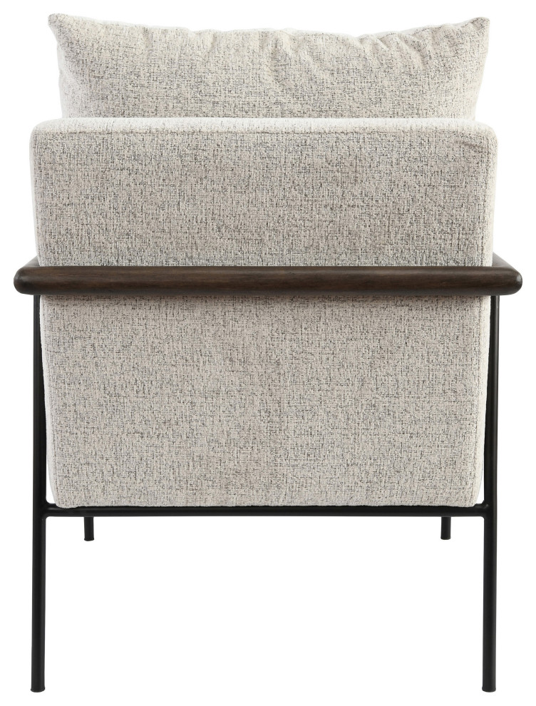 Eliicott Accent Chair Beige   Midcentury   Armchairs And Accent Chairs   by Kosas  Houzz