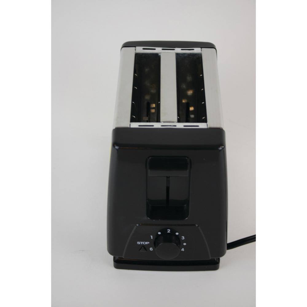 Brentwood 2-Slice Black Extra-Wide Slot Toaster TS-280S