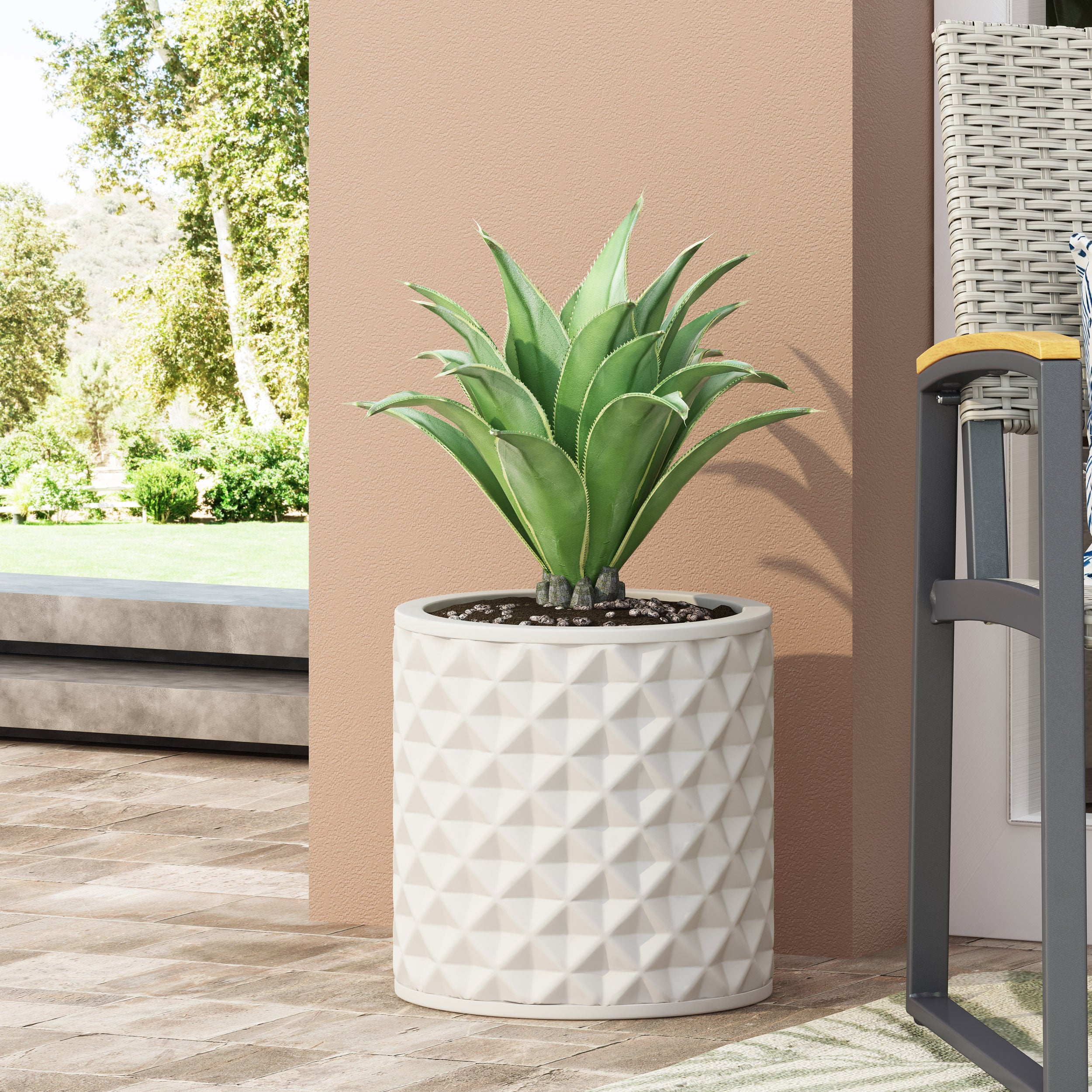 Wilbert Outdoor Cast Stone Planter