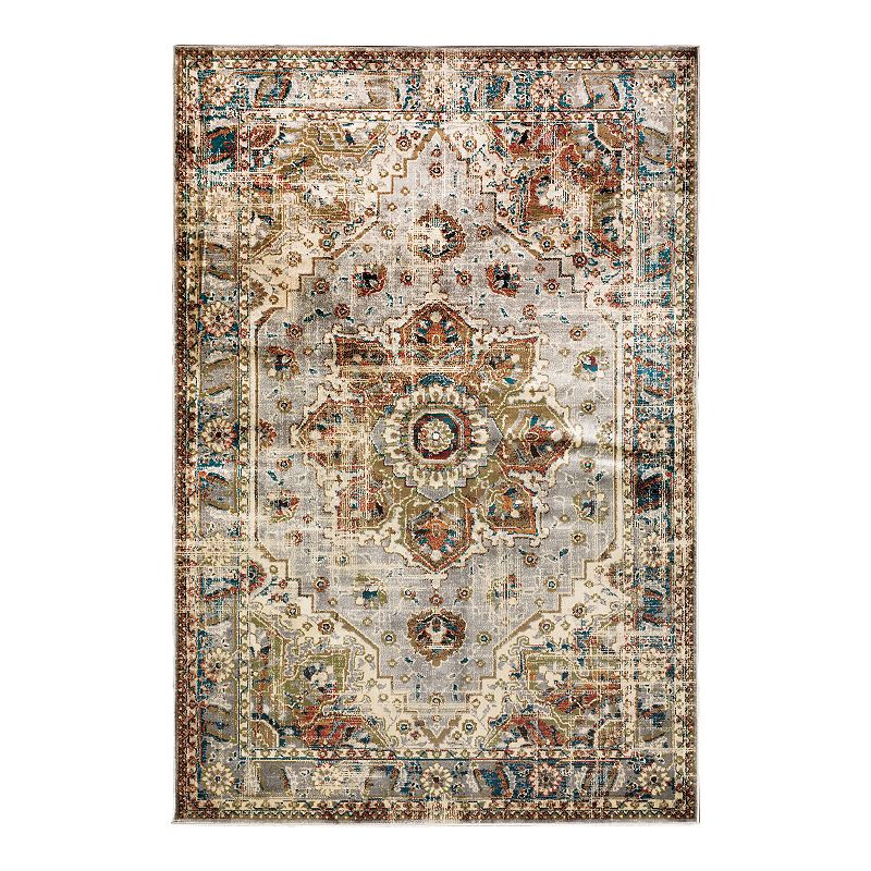 StyleHaven Jasper Distressed Medallion Rug