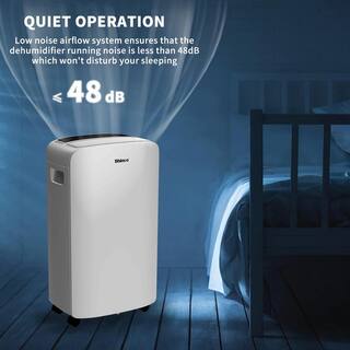 Shinco 40 pt. 2000 sq.ft. Dehumidifier in White with Auto Defrost Quietly Remove Moisture Intelligent Humidity Control JSXKRY071802