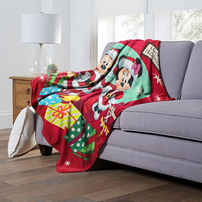 Disney's Mickey Mouse Mickey's Workshop Silk Touch Throw Blanket