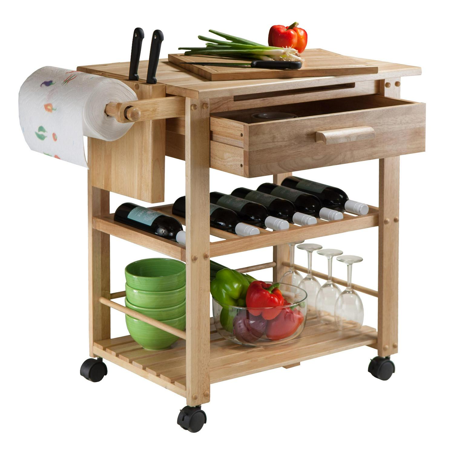 Winsome Finland Kitchen Cart Natural (83644)