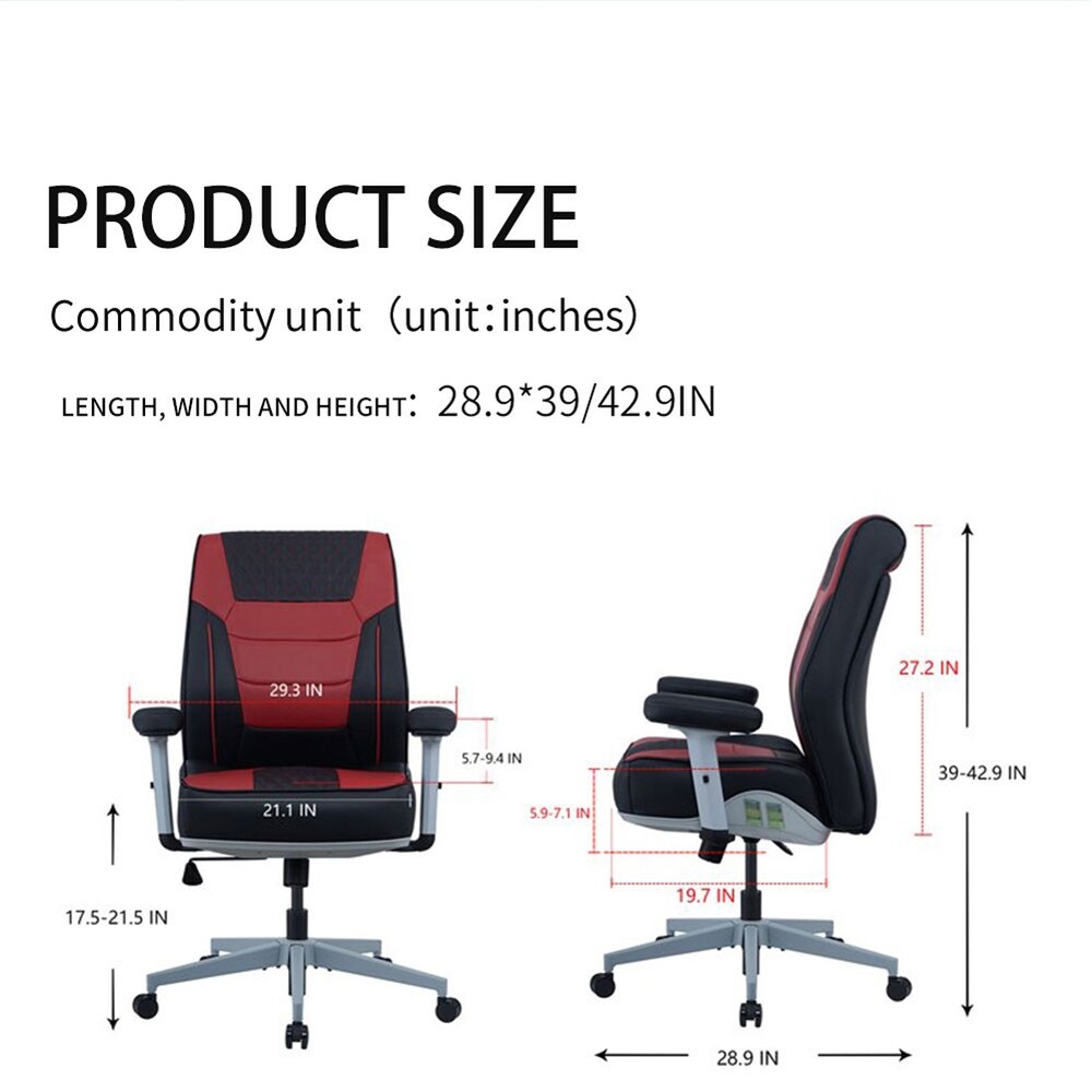 Comfortable Mid Back Office Chair Gaming Chair with Padded Armrest