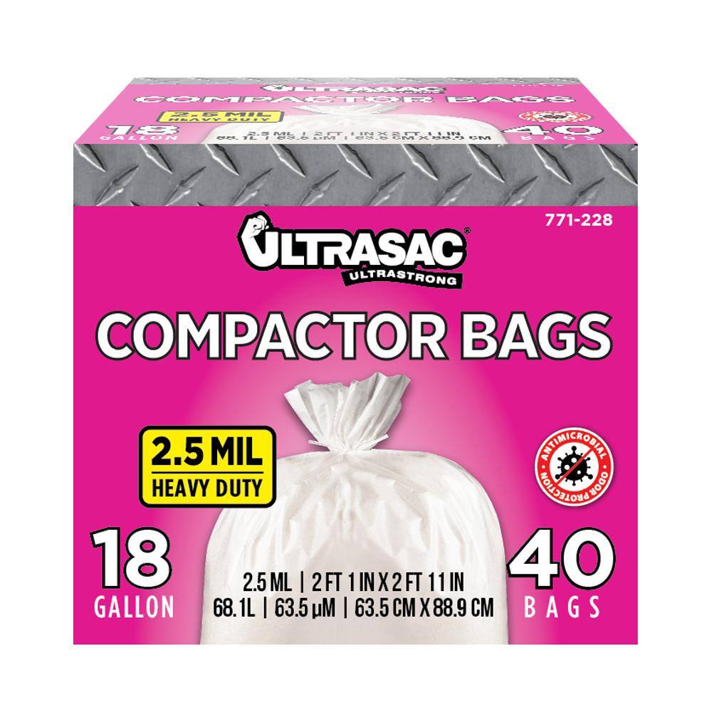 Ultrasac 15 gal. Compactor Bags (40 Count) HMD 771228