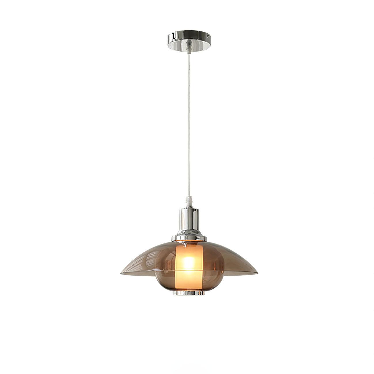 Flying Saucer Chrome Pendant Light