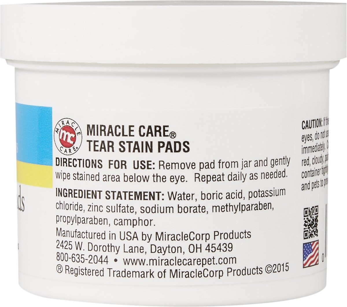 Miracle Care Eye Clear Cleaning Pads for Dogs and Cats