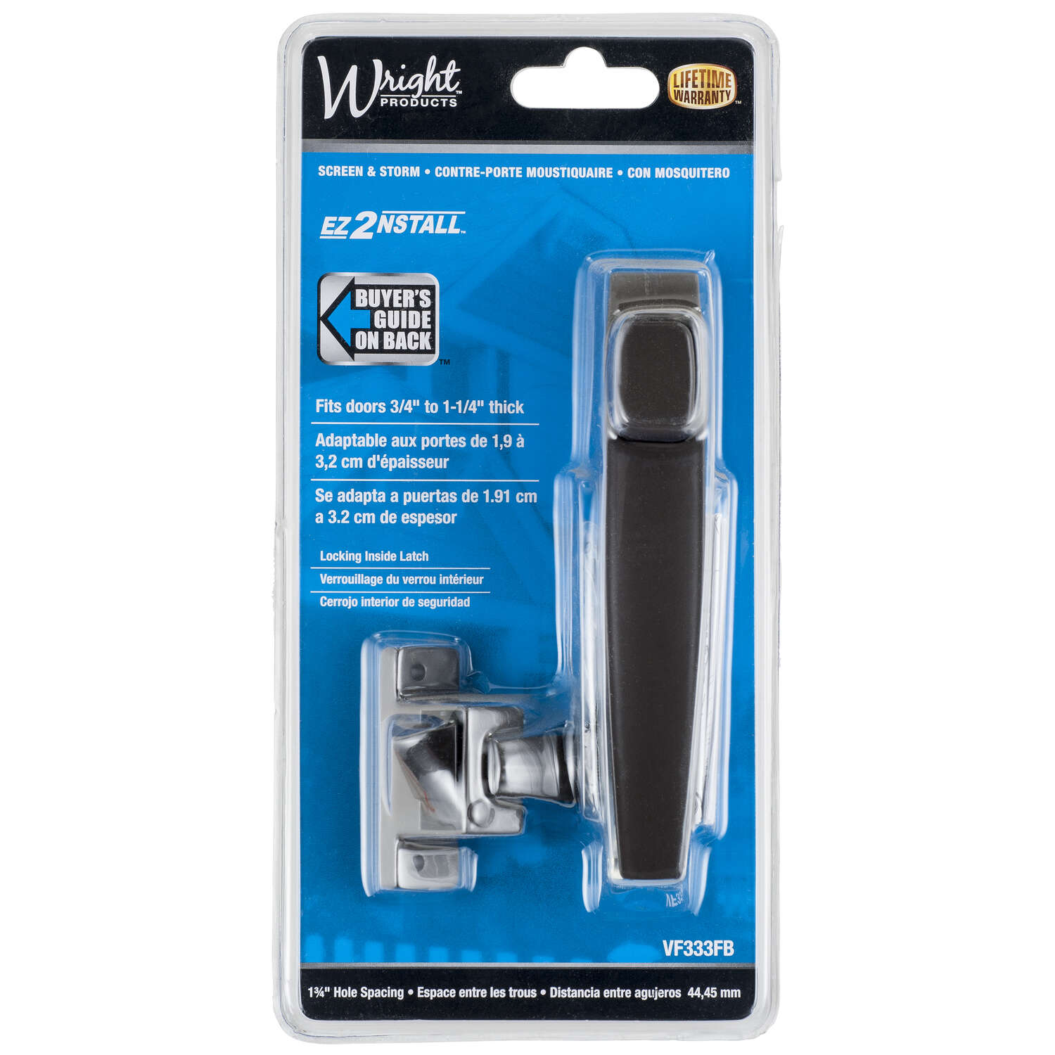 Wright Florida Bronze Steel Push Button Latch 1 pk