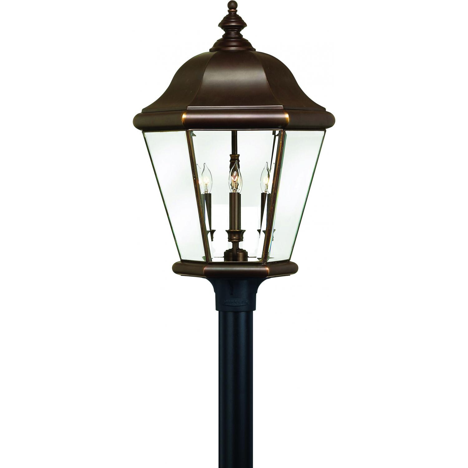 Hinkley Lighting Clifton Park Four Light 27-Inch Outdoor Post Light