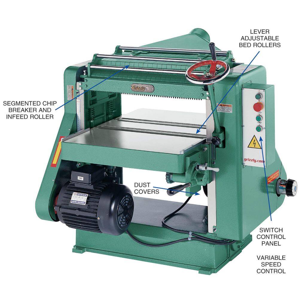 Grizzly Industrial 24 in. 5 HP Planer G5851Z