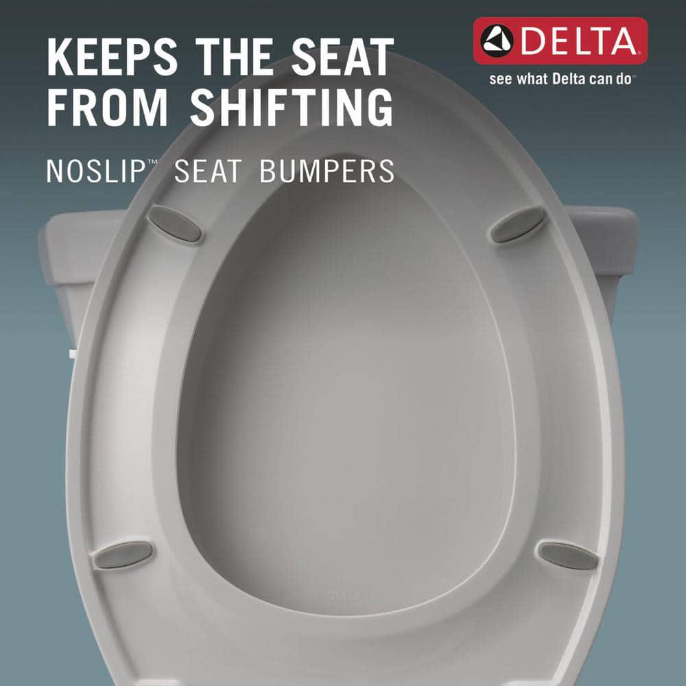 Delta Foundations 2piece 128 GPF Single Flush Elongated Front Toilet in White Seat Included